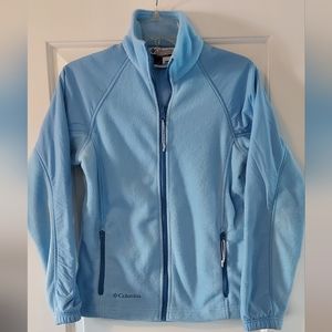 Columbia Women's Interchange Zip-Up Mixed Media Fleece Light Blue Size S